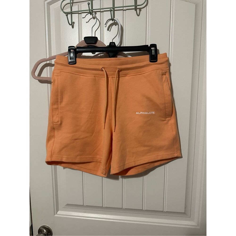 Alphalete Orange NWOT gym shorts size L